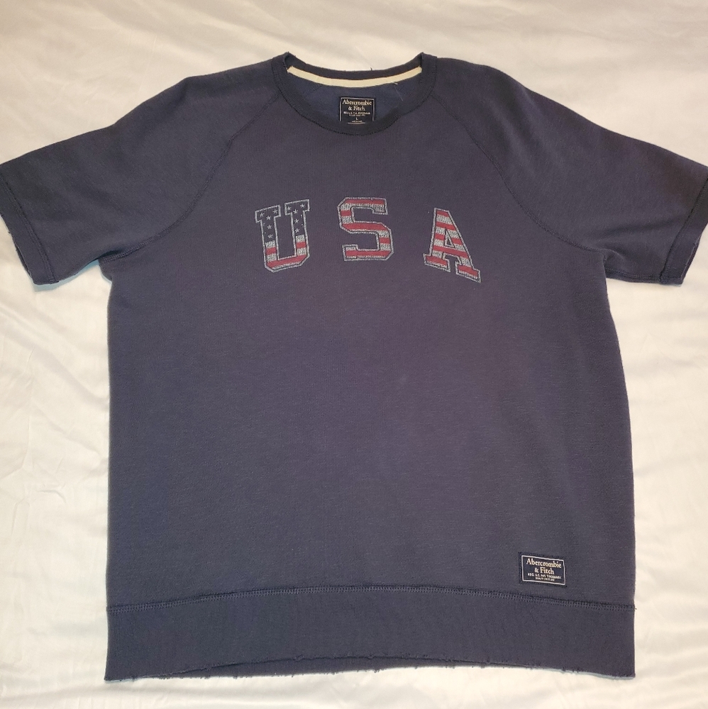 Ambercrombe and  fitch  menshort sleeve sweatshirt